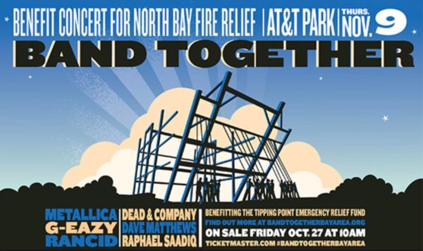 BAY AREA BANDING TOGETHER FOR NORTH BAY FIRE RELIEF image